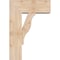 Ekena Millwork Funston Block Smooth Bracket w/ Offset Brace, Douglas Fir, 7 1/2"W x 18"D x 26"H BKT0806X18X26FST05SDF - alternate 2
